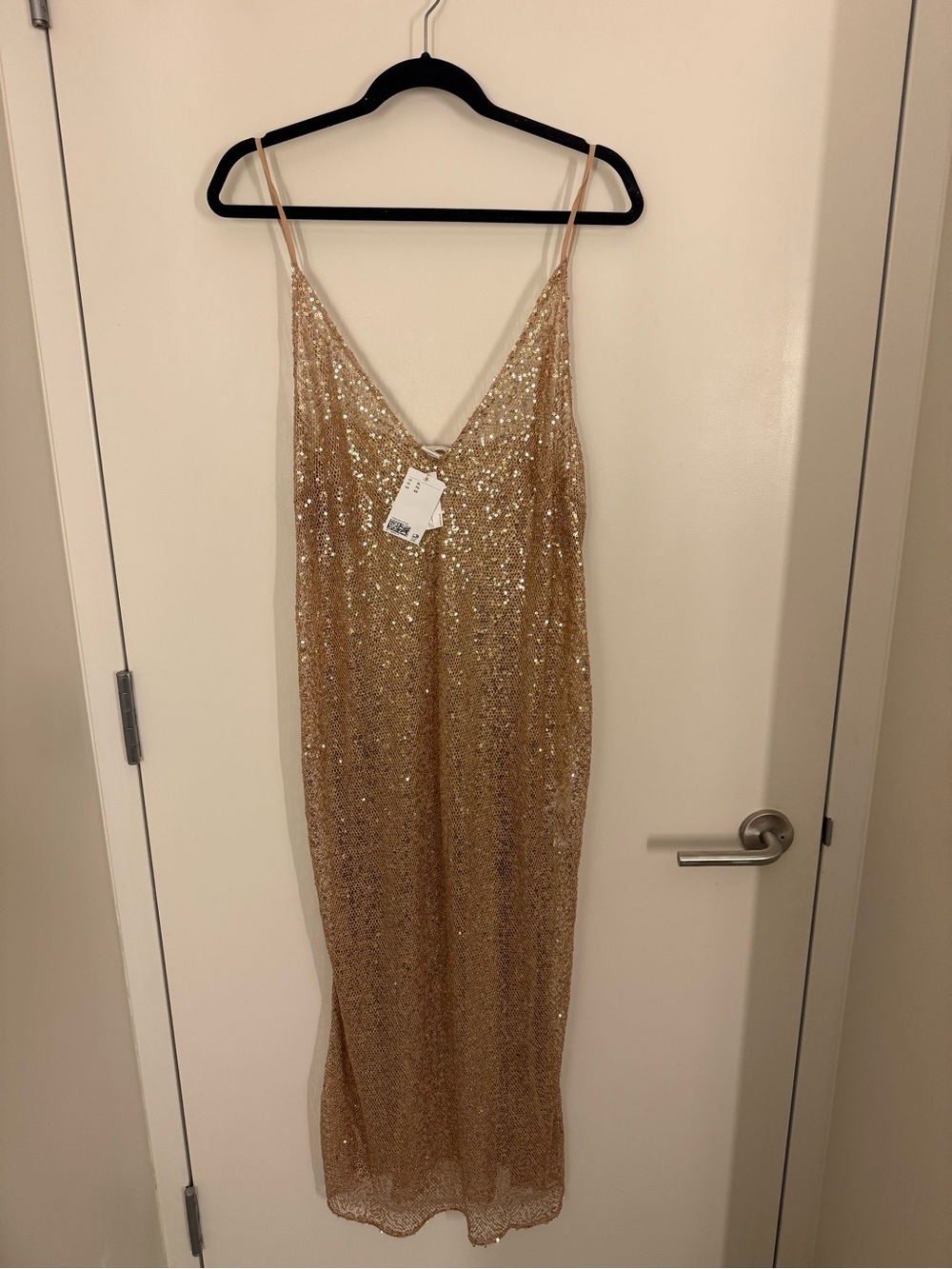 H&M Sequin maxi dress size XL NWT